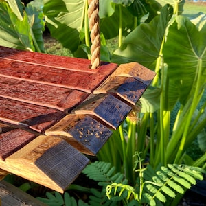 Swing, Rustic, Kids and Adults, Hang from Tree or Porch, Made From Reclaimed Wine Barrels FREE US SHIPPING