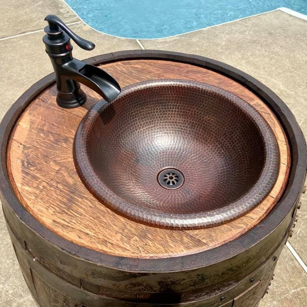 Wine Barrel Sink - Etsy