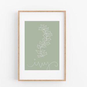 Digital File--Ivy Floral Boho Nature Print