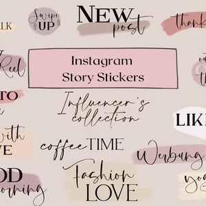 80+ Instagram Story Stickers | Influencer, Business, work office Collection | essentials
