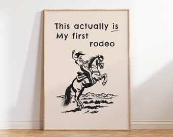 Cowgirl Quote Print, Minimalist Western Wall Art, Vintage Cowgirl Art, Wild West Home Decor, Horseback Riding Poster, Digital Download Print