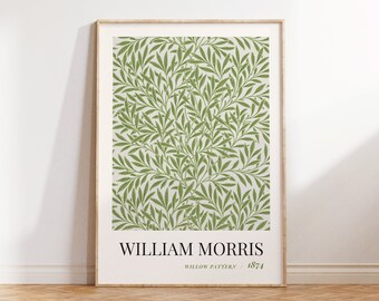 William Morris Poster, Art Gallery Poster, Museum Poster, William Morris Print, Vintage Poster, Gallery Wall Art, Exhibition Poster