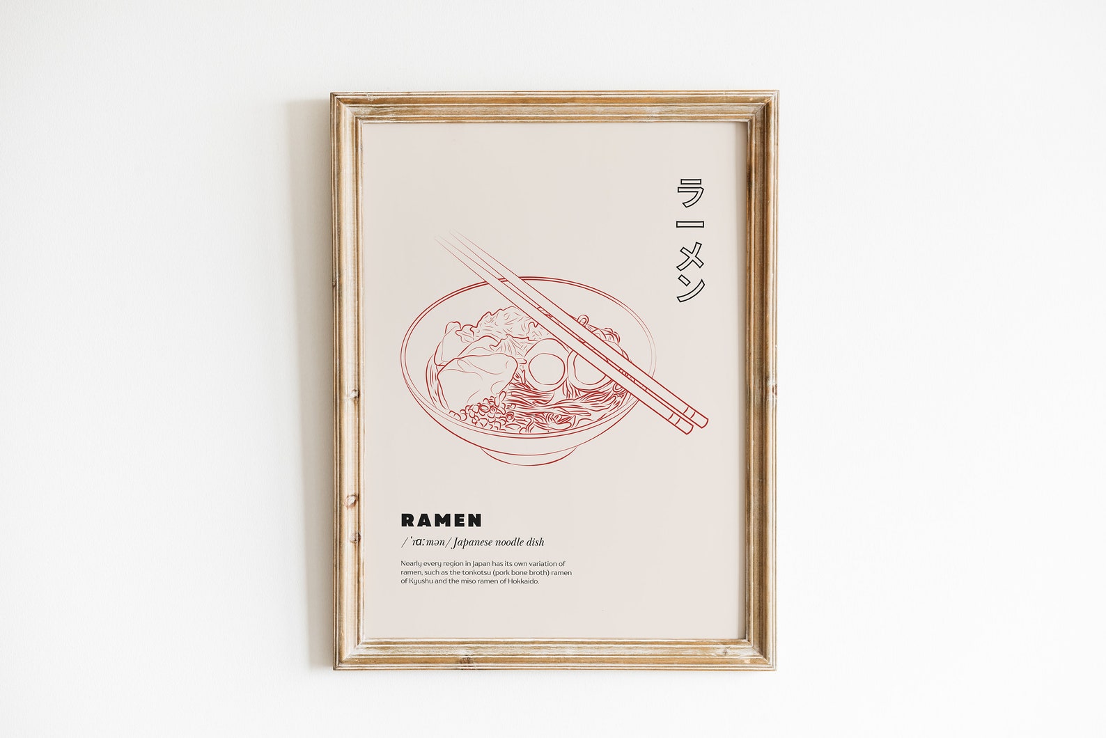 Japanese Ramen Wall Art Ramen Poster Gallery Wall Art Japan Etsy