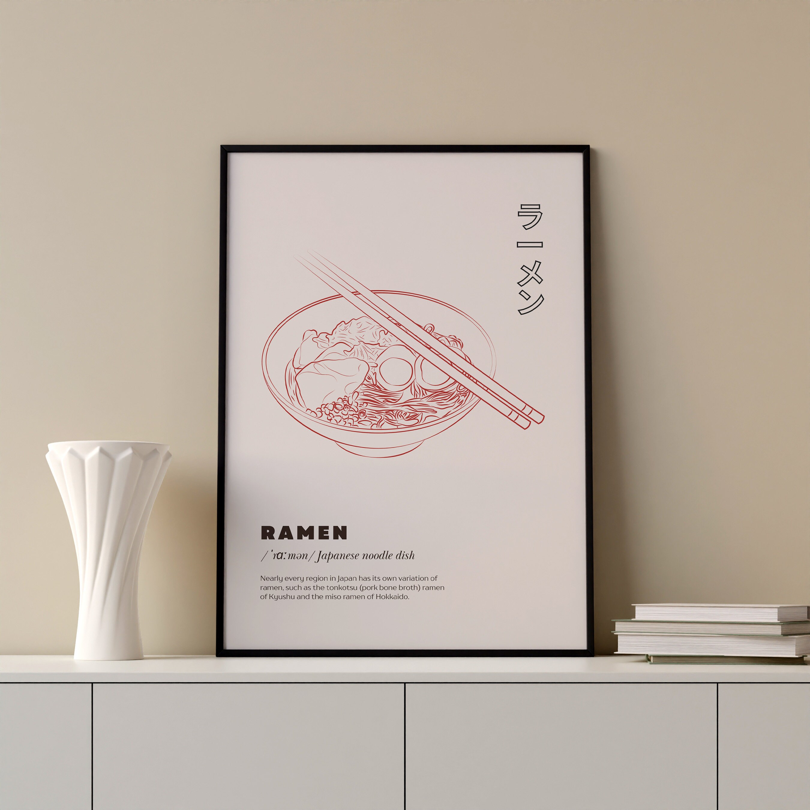 Japanese Ramen Wall Art Ramen Poster Gallery Wall Art Japan Etsy