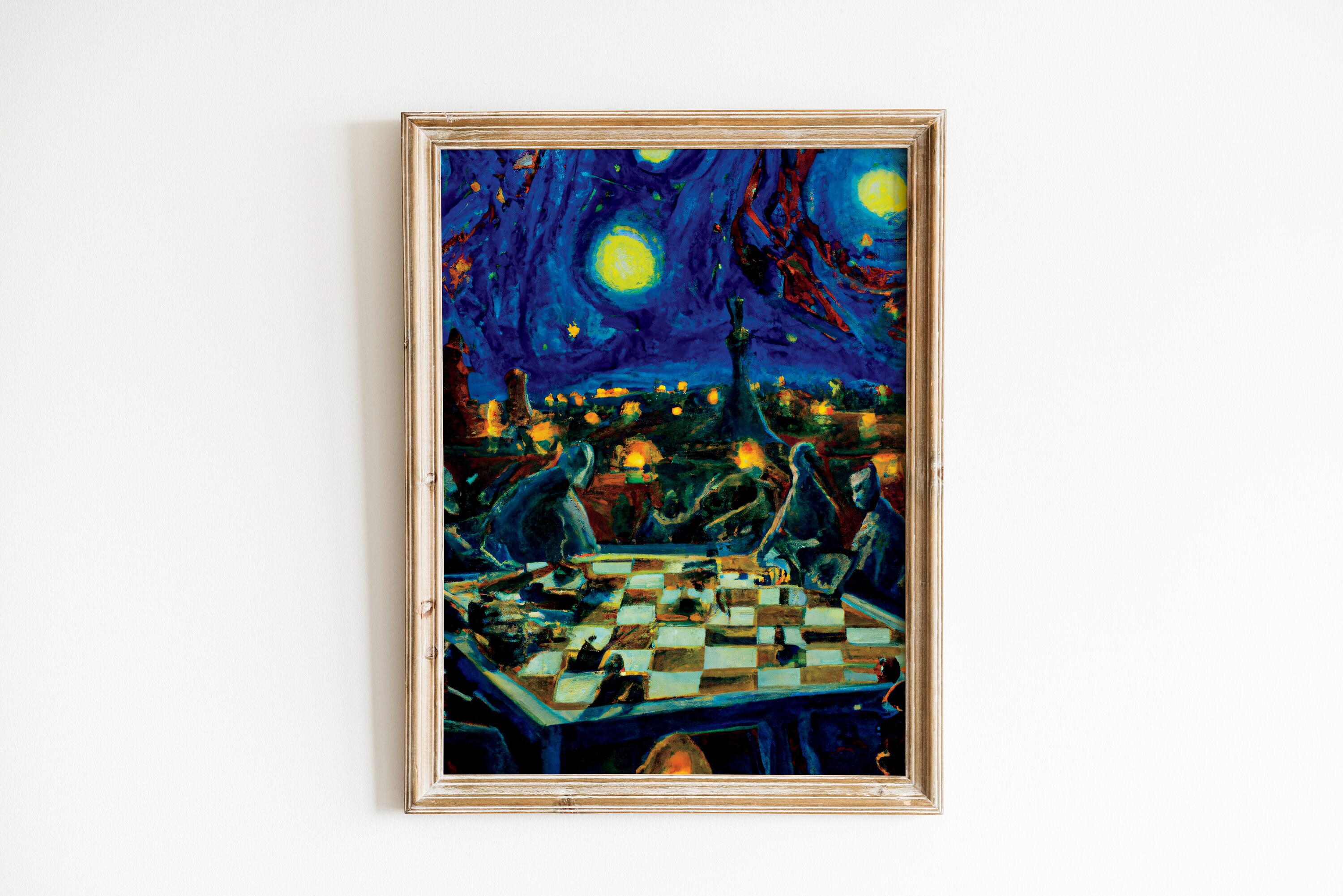 Tabuleiro de Xadrez Chess board, Chess, Oil painting texture