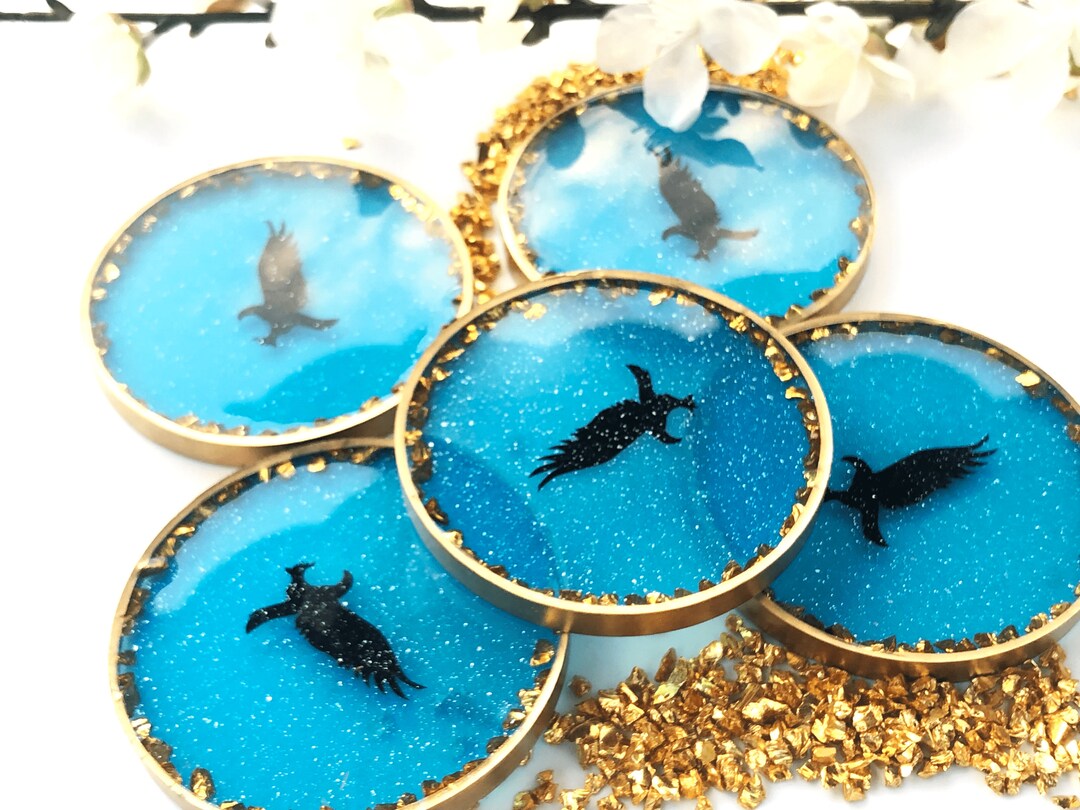 Ravenclaw Resin Coasters Ravenclaw House Harry Potter Home Etsy UK