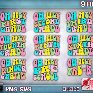 Oh Hey school svg\ Back to School SVG PNG\ Hello School svg Bundle\ Teacher svg\ School Shirt for Kids svg\ Kids Shirt svg\ Cut File Cricut