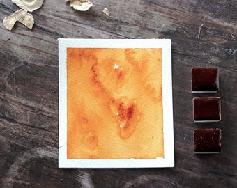 PO49 Original Quinacridone Gold - discontinued pigment - handmade watercolor paint for artist palette