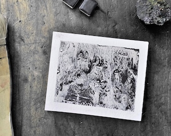 Magnetita auténtica - Acuarelas negras hechas a mano con pigmentos minerales granulados - Paleta de arte antiguo