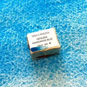 Manganese Blue PB33 genuine - Handmade watercolor paints blue palette for artists - acquerelli artigianali image 4