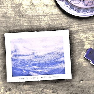 Acuarela azul de la antigua dinastía Han, hecha a mano - Receta original - Auténticos pigmentos minerales