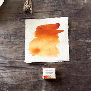 PO49 ディープキナクリドンゴールド - 手作り水彩絵具 - 希少な廃盤色