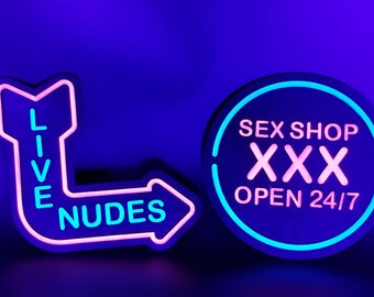 Download Live Nudes Neon Sign Etsy