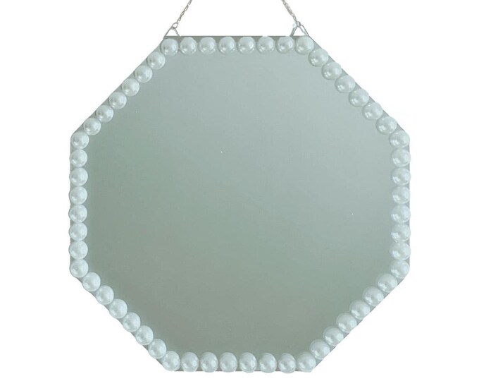 Delicate White Rose Mirror