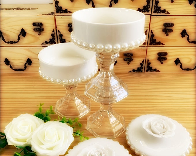 Ethereal White Rose Ceramic Box Set