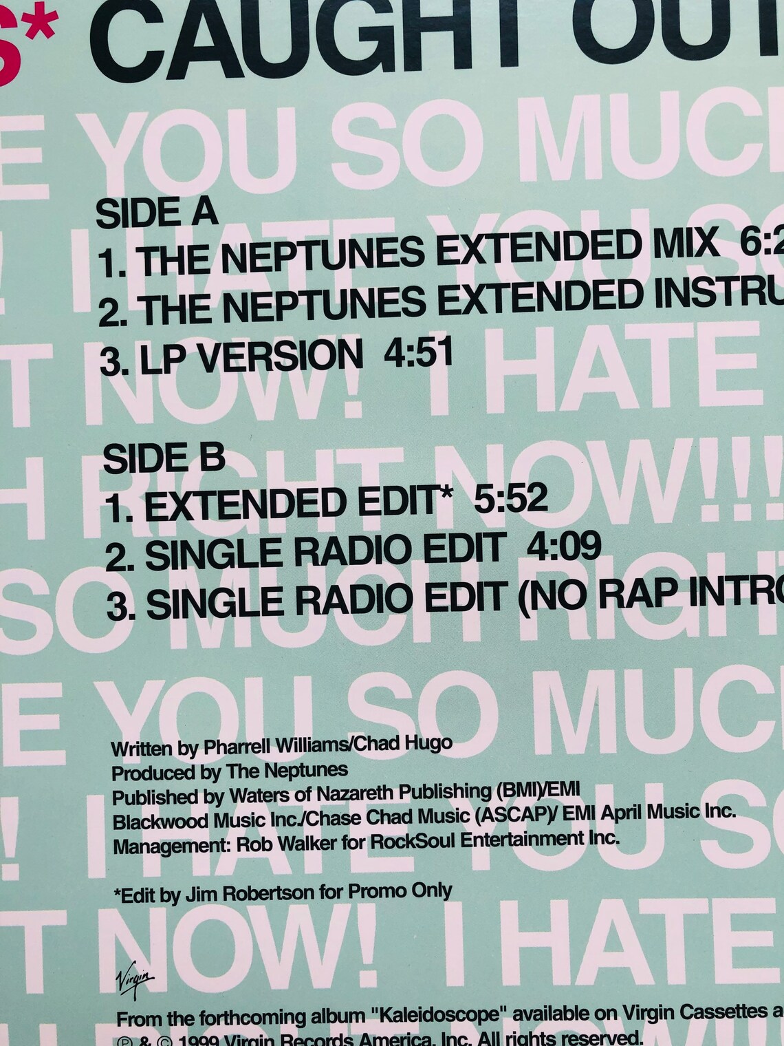 Kelis 1999 Caught Out There I Hate You So Much