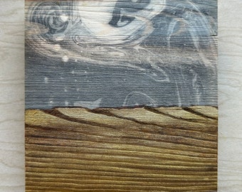 Shai Hulud Sleeps Painting on Wood