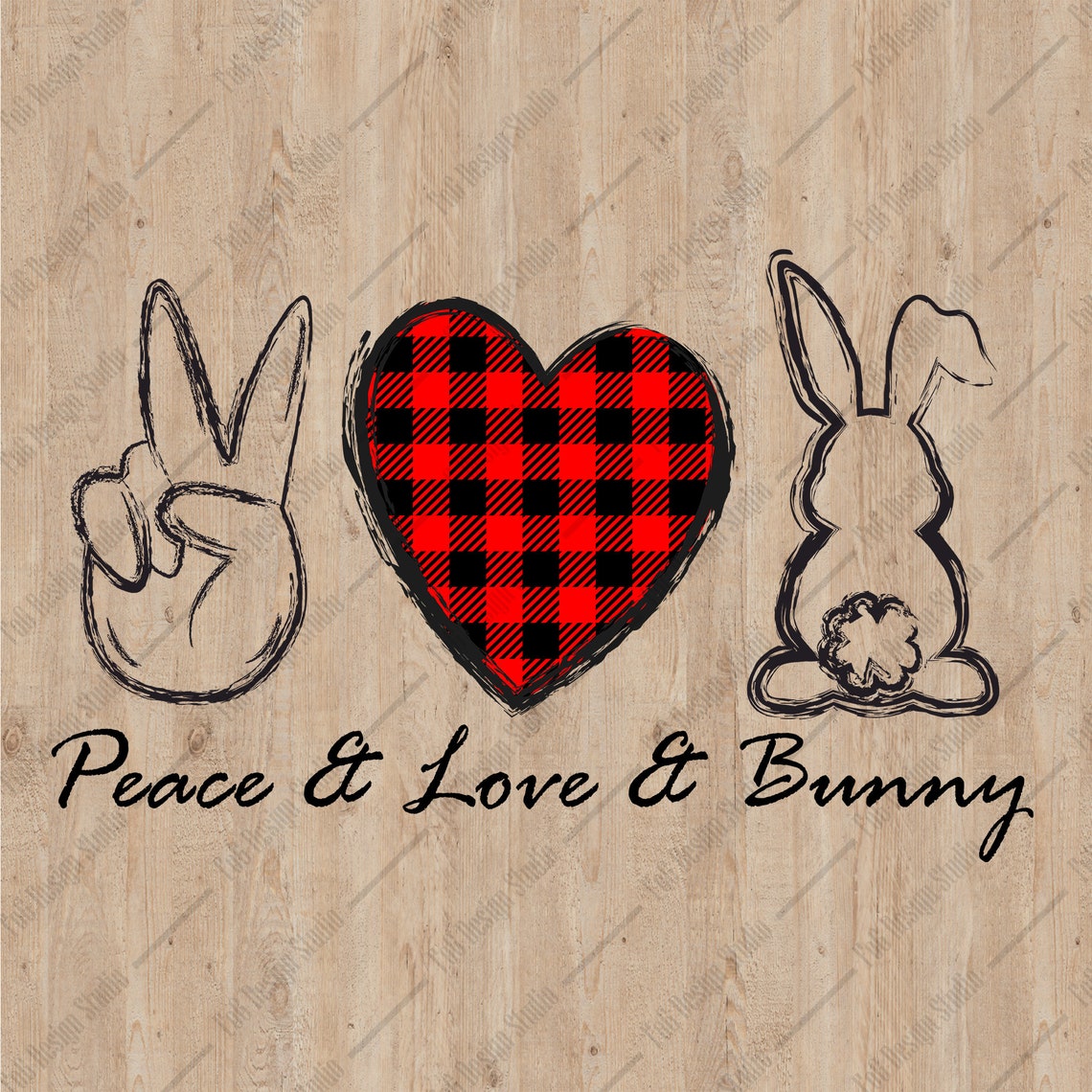 Download Peace Love Easter svg Bunny svg Rabbit svg Happy Easter | Etsy