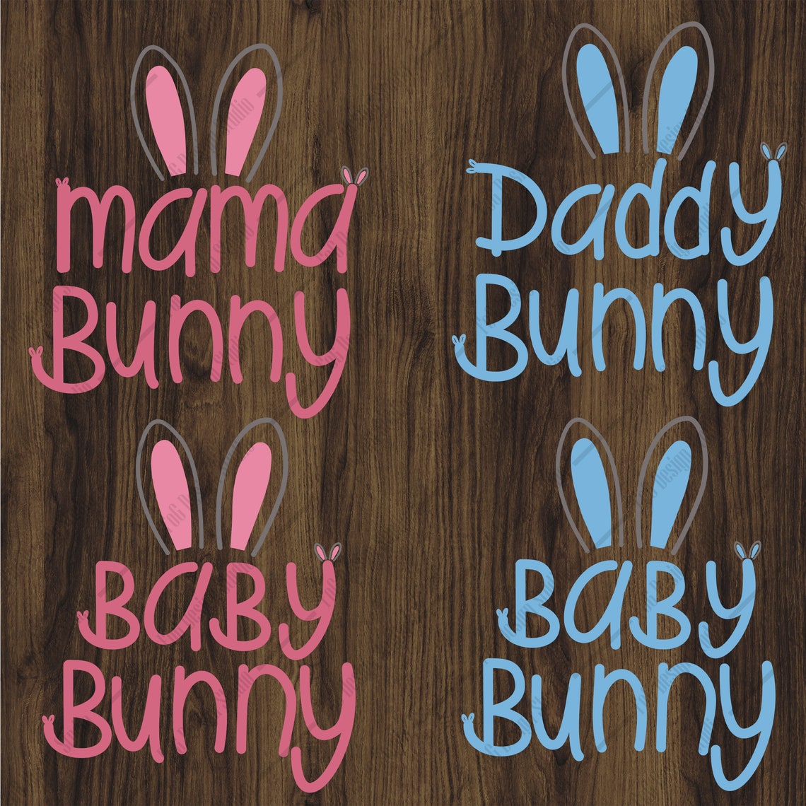 Download Family Bunny SVG Bundle Easter Family Bunny SVG Mama Bunny | Etsy