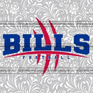 Bills Football svg, Bills svg, Bills png, School Spirit svg, Team Mascot svg, Archivo Svg para Cricut, Diseño PNG de sublimación
