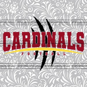 Fútbol de los Cardinals svg, Cardinals svg, Cardinals png, School Spirit svg, Team Mascot svg, Archivo Svg para Cricut, Diseño PNG de sublimación