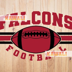 Falcons Svg, Falcons Football Team Svg, School Spirit Svg, Mascota del equipo Svg, Archivo Svg para Cricut, Diseño PNG de sublimación