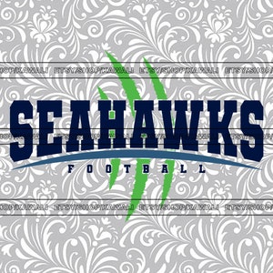 Fútbol de los Seahawks svg, Seahawks svg, Seahawks png, School Spirit svg, Team Mascot svg, Archivo Svg para Cricut, Diseño PNG de sublimación