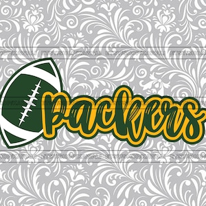 Packers Football svg, Packers svg, Packers png, School Spirit svg, Team Mascot svg, Archivo Svg para Cricut, Diseño PNG de sublimación