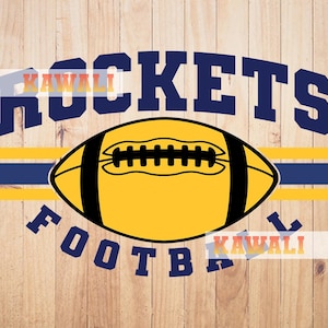 Rockets Svg, Rockets Football Team Svg, School Spirit Svg, Mascota del equipo Svg, Archivo Svg para Cricut, Diseño PNG de sublimación