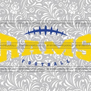 Archivos SVG grunge de los Rams para Cricut y diseños de sublimación, logotipo de equipo de fútbol americano (SVG), mascota SVG, descarga digital