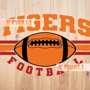Tijgers svg, tijgers voetbalteam svg, schoolgeest svg, team mascotte svg, svg-bestand voor Cricut, sublimatie png-ontwerp