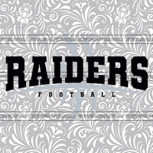 Raiders voetbal svg, Raiders svg, Raiders png, School Spirit svg, team mascotte svg, Svg-bestand voor Cricut, sublimatie PNG-ontwerp