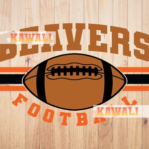 Beavers in formato SVG, Squadra di football dei Beavers in formato SVG, Spirito scolastico in formato SVG, Mascotte della squadra in formato SVG, File SVG per Cricut, Design PNG a sublimazione