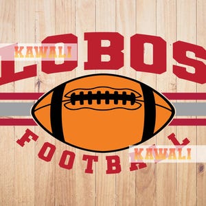Lobos svg, Lobos Football Team svg, School Spirit svg, Team Mascot svg, Svg File For Cricut, Sublimation PNG Design