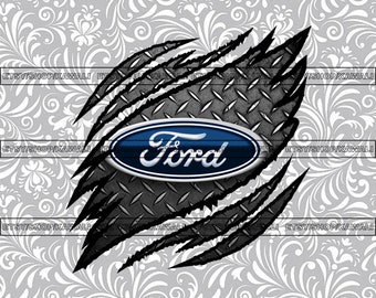 Ford Ripped Claw Png Logo, Ford png, Ford Sublimation PNG Design