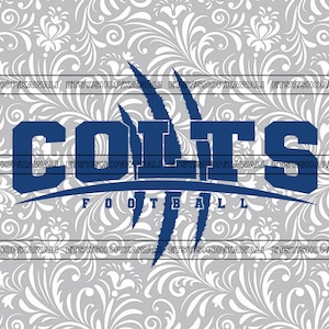 Colts Football svg, Colts svg, Colts png, School Spirit svg, Team Mascot svg, Archivo Svg para Cricut, Diseño PNG de sublimación
