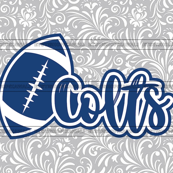 Colts Football svg, Colts svg, Colts png, School Spirit svg, Team Mascot svg, Svg File For Cricut, Sublimation PNG Design