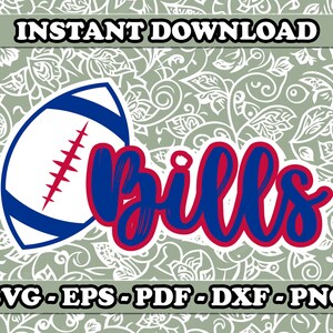 Rekeningen voetbal svg, rekeningen svg, rekeningen png, School Spirit svg, team mascotte svg, Svg-bestand voor Cricut, sublimatie PNG-ontwerp