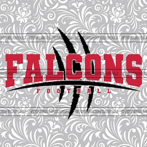 Fútbol de los Falcons svg, Falcons svg, Falcons png, School Spirit svg, Team Mascot svg, Archivo Svg para Cricut, Diseño PNG de sublimación
