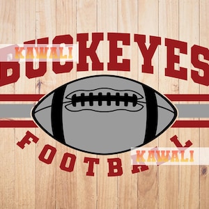 Buckeyes Svg, Equipo de fútbol Buckeyes Svg, Espíritu escolar Svg, Mascota del equipo Svg, Archivo Svg para Cricut, Diseño PNG de sublimación