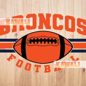 Broncos SVG, Equipo de fútbol de los Broncos SVG, Espíritu escolar SVG, Mascota del equipo SVG, Archivo SVG para Cricut, Diseño PNG de sublimación