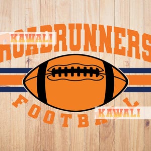 Correcaminos SVG, Equipo de fútbol Correcaminos SVG, Espíritu escolar SVG, Mascota del equipo SVG, Archivo SVG para Cricut, Diseño PNG de sublimación