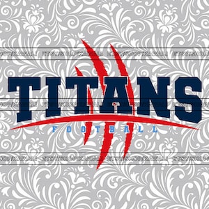 Titans voetbal svg, Titans svg, Titans png, School Spirit svg, team mascotte svg, Svg-bestand voor Cricut, sublimatie PNG-ontwerp