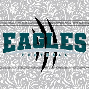Eagles voetbal svg, adelaars svg, adelaars png, schoolgeest svg, team mascotte svg, svg-bestand voor Cricut, sublimatie png-ontwerp
