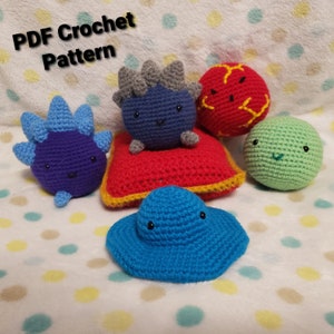 Crochet Pattern - The Indigo Quarry Bundle - Slime Rancher Plush