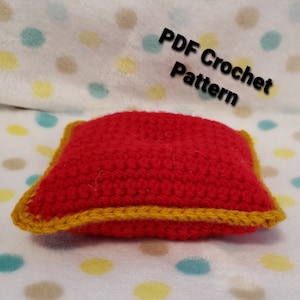 Crochet Pattern - Small Plushie Display Pillow