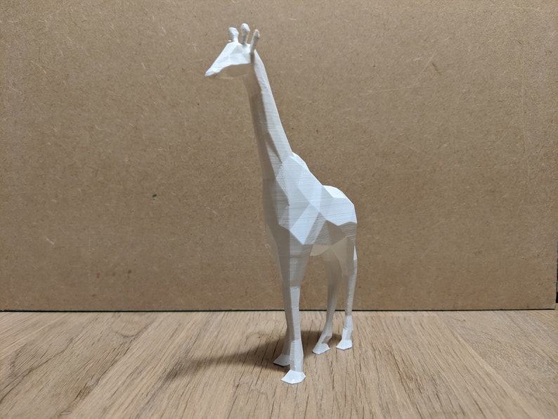 Low Poly Giraffe - 3D Print STL File - Etsy