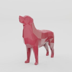 Low Poly Retriever - 3D print STL file