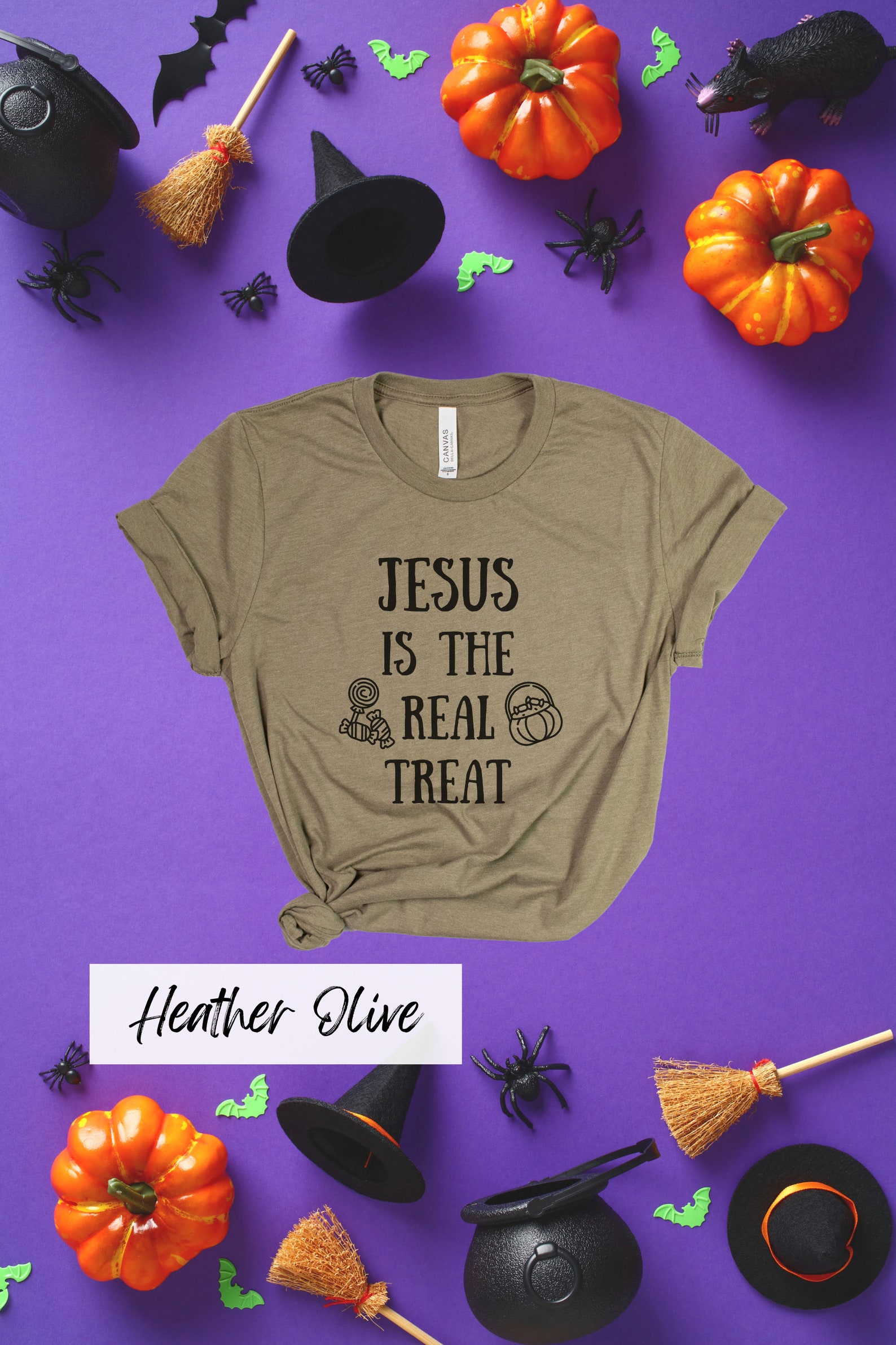 Jesus is the Real Treat Christian Halloween Shirt Trick or Etsy