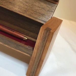 Handcrafted Walnut and Cherry Jewelry Box